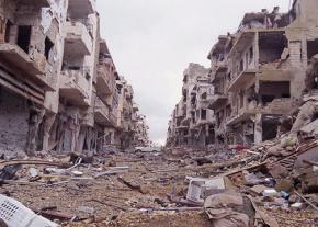 Destruction caused during the siege of Aleppo