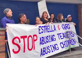 Parents at Central Park East 1 High School in East Harlem occupy their school